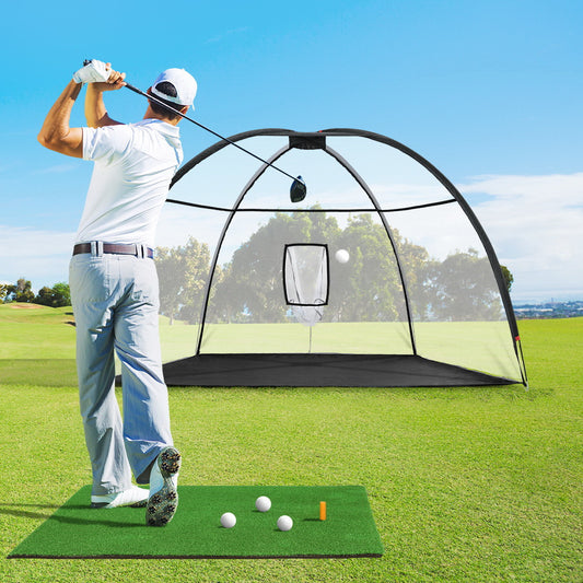 everfit-3-5m-golf-practice-net-with-driving-mat-training-target-hitting-mat at www.mallsonline.com.au