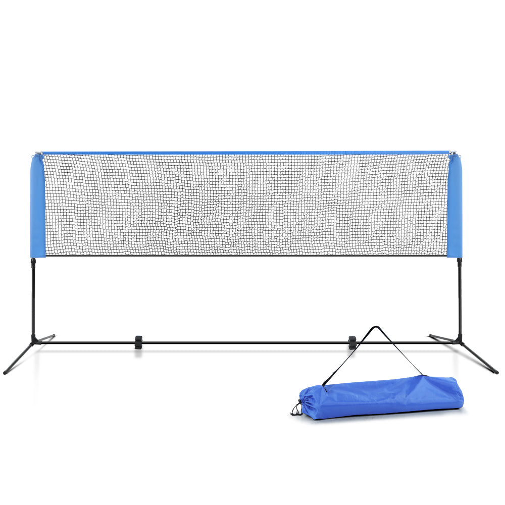 everfit-portable-sports-net-stand-badminton-volleyball-tennis-soccer-3m-3ft-blue at www.mallsonline.com.au