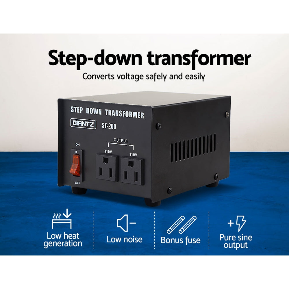 giantz-200-watt-step-down-transformer at www.mallsonline.com.au