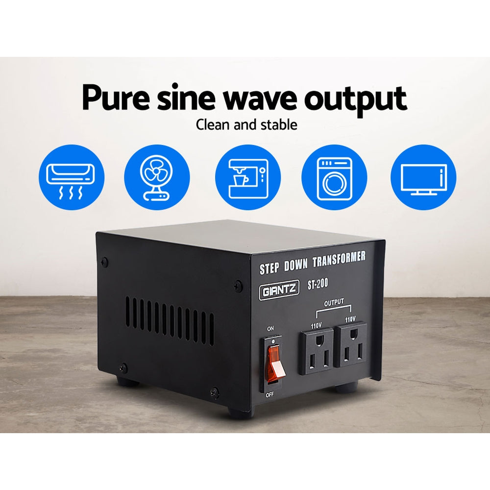 giantz-200-watt-step-down-transformer at www.mallsonline.com.au