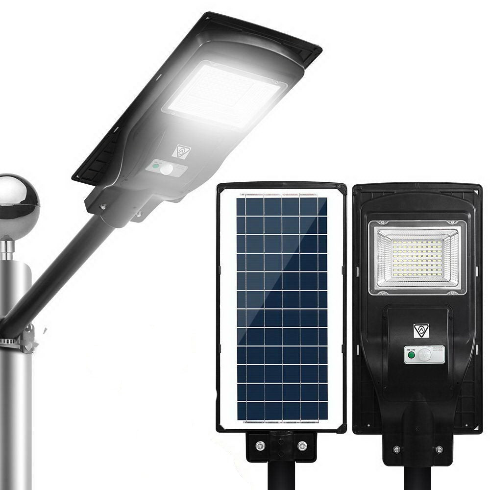 Leier 80 LED Solar Street Light 90W Flood Motion Sensor Remote Outdoor Wall Lamp