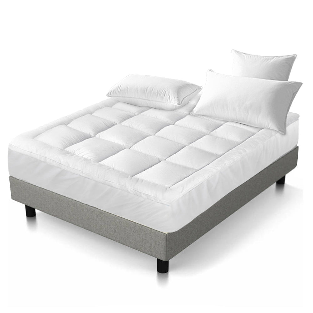 giselle-king-single-mattress-topper-pillowtop-1000gsm-microfibre-filling-protector at www.mallsonline.com.au