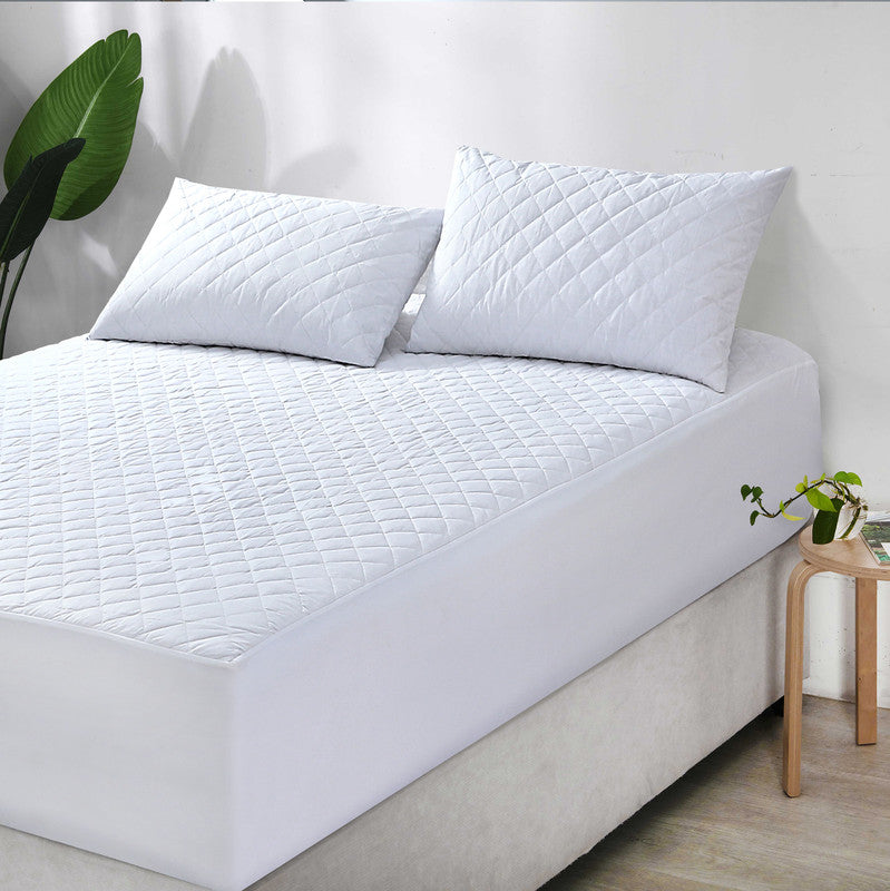 elan-linen-100-cotton-quilted-fully-fitted-50cm-deep-double-size-waterproof-mattress-protector at www.mallsonline.com.au