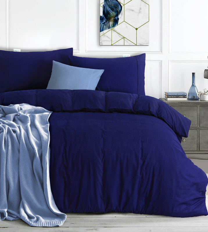 elan-linen-100-egyptian-cotton-vintage-washed-500tc-navy-blue-super-king-quilt-cover-set at www.mallsonline.com.au