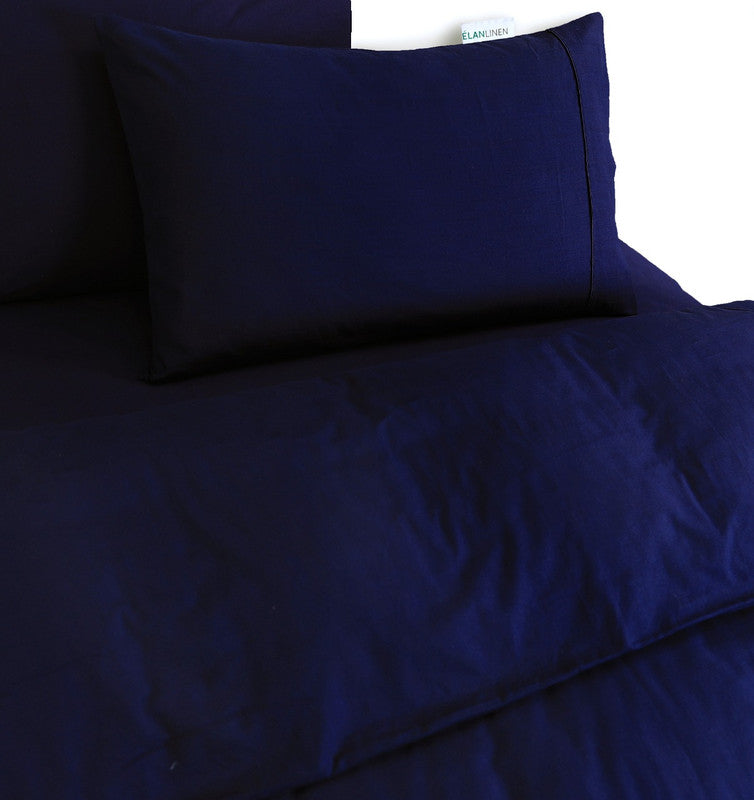 elan-linen-100-egyptian-cotton-vintage-washed-500tc-navy-blue-super-king-quilt-cover-set at www.mallsonline.com.au