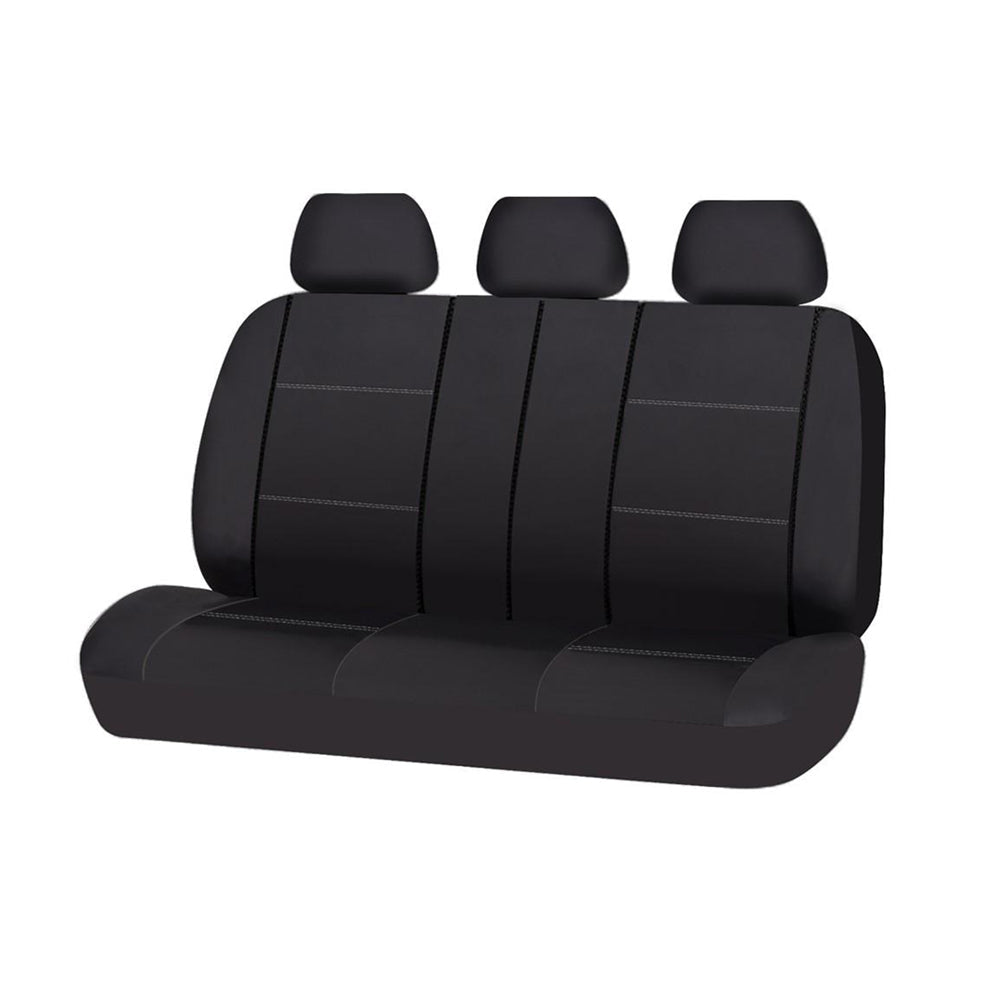 universal-lavish-rear-seat-cover-size-06-08s-black-white-stitching at www.mallsonline.com.au