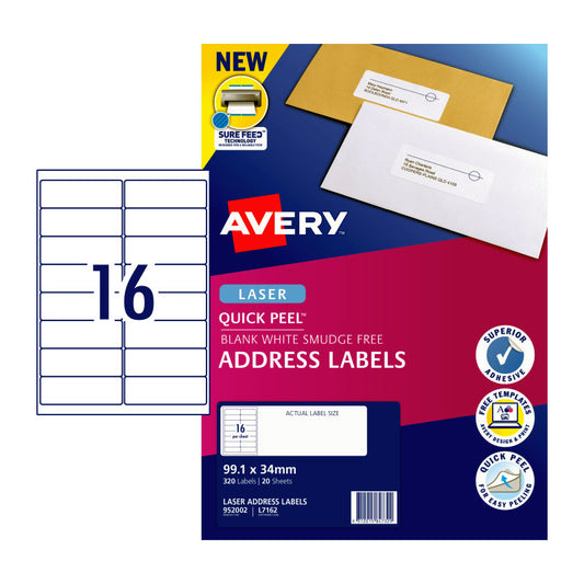 Avery Laser Label Code QP L7162