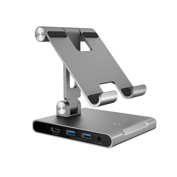 j5create-jts224-multi-angle-stand-docking-station-for-ipad-samsung-tablet-surface-pro-8-usb-c-to-4k-hdmi-usb-c-100w-pd-usb-ax2-sd-card-reader