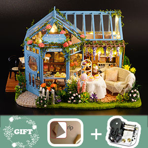 dollhouse-miniature-with-furniture-kit-plus-dust-proof-and-music-movement-rosa-garden-tea at www.mallsonline.com.au