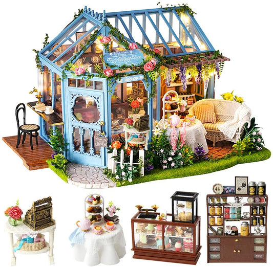 dollhouse-miniature-with-furniture-kit-plus-dust-proof-and-music-movement-rosa-garden-tea at www.mallsonline.com.au