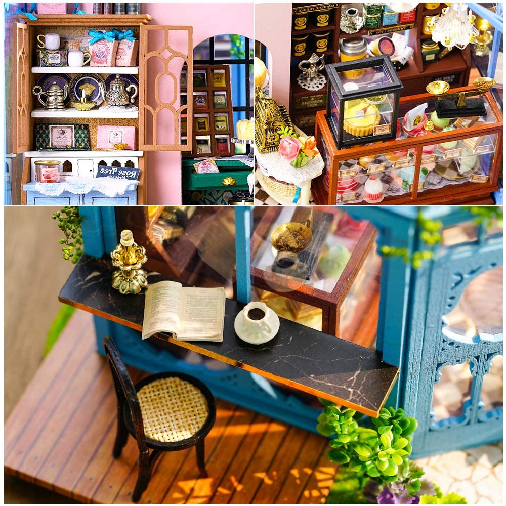 dollhouse-miniature-with-furniture-kit-plus-dust-proof-and-music-movement-rosa-garden-tea at www.mallsonline.com.au