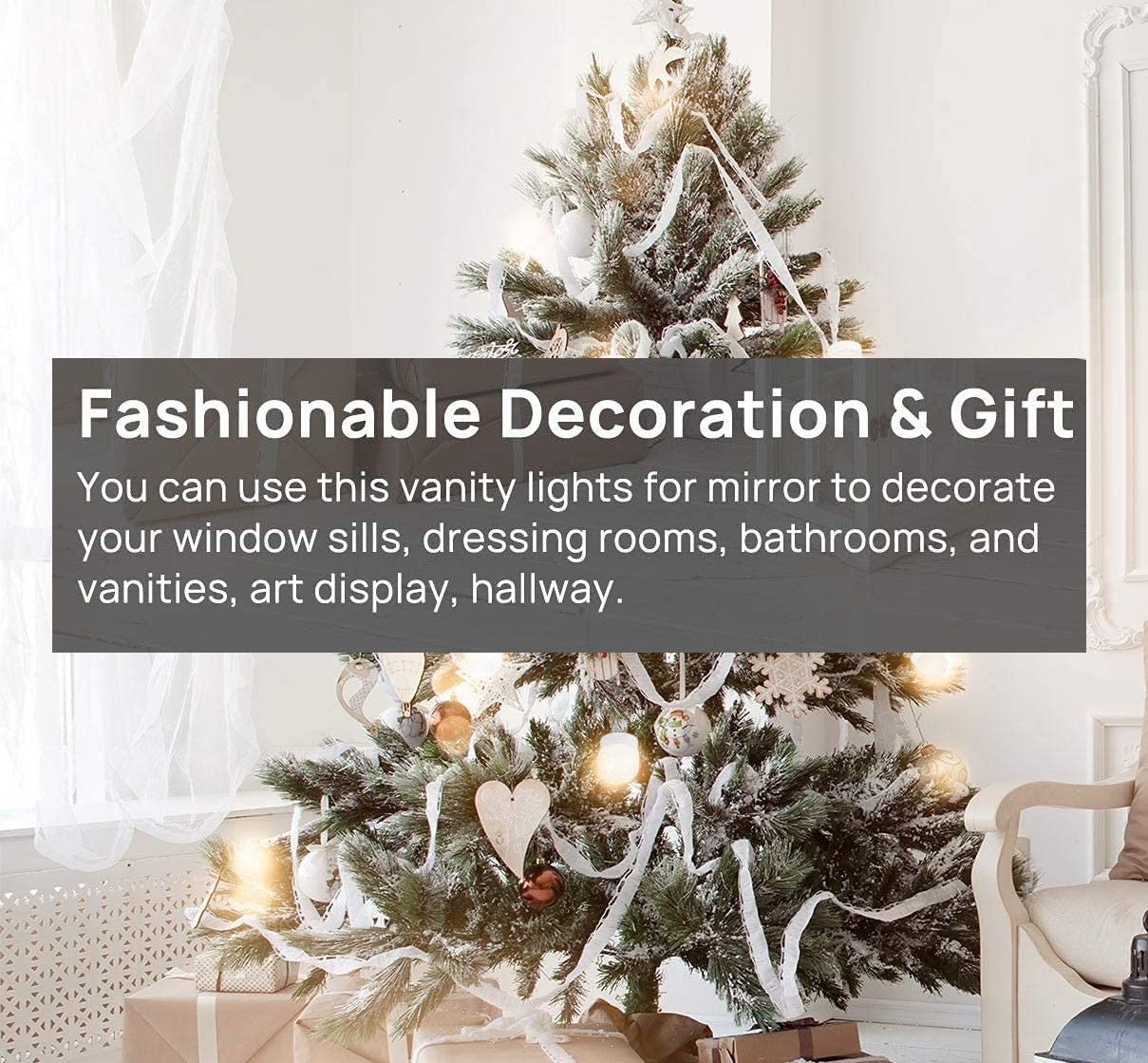 hollywood-vanity-style-led-makeup-lights-mirror-with-3-color-modes-lights-with-10-dimmable-bulbs-mirror-not-include at www.mallsonline.com.au