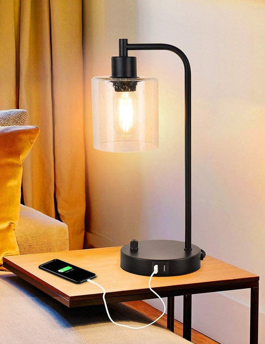 2x-pack-industrial-table-lamp-with-2-usb-port-for-bedside-nightstand-desk-and-living-room-office-bulb-not-included at www.mallsonline.com.au