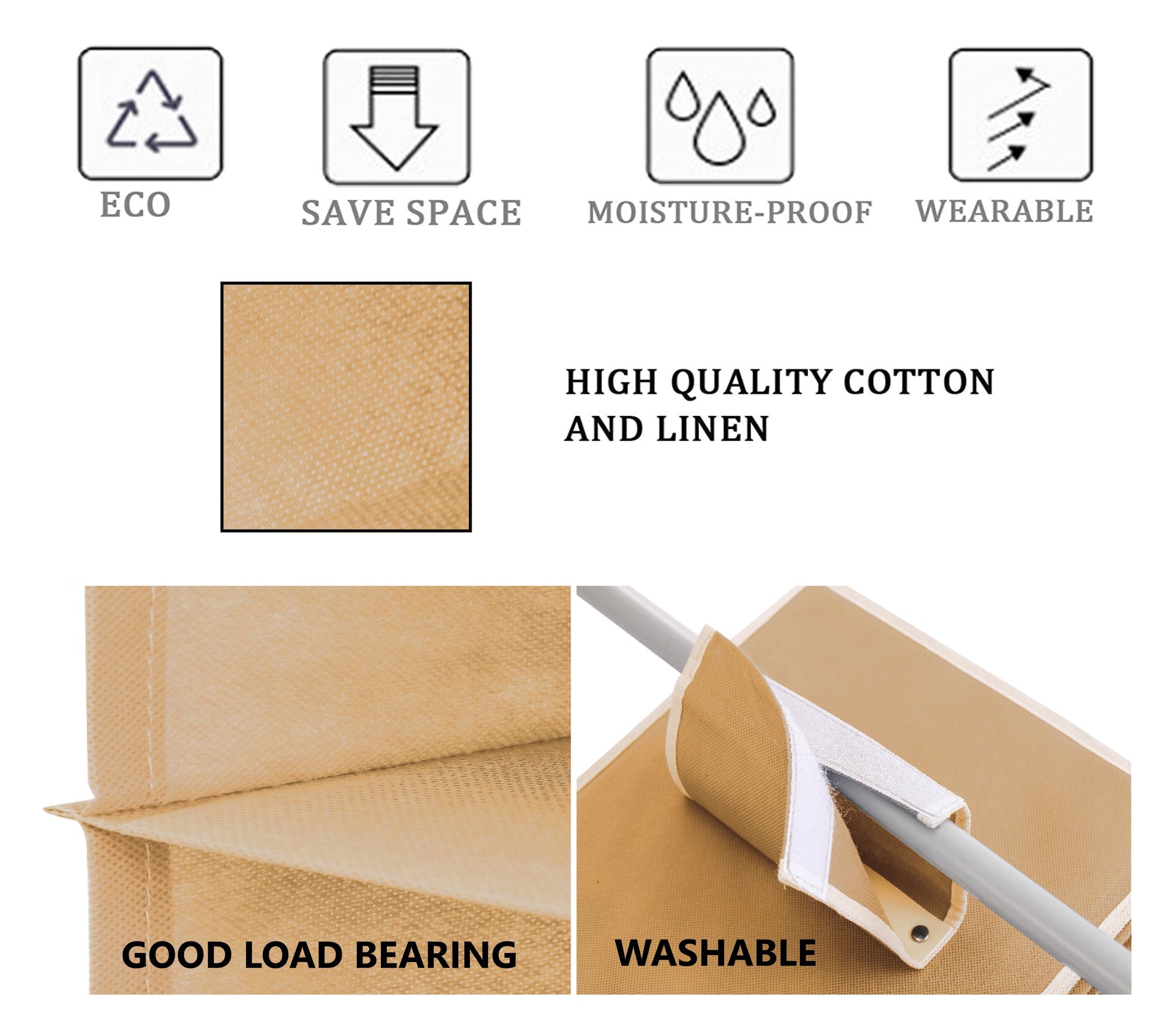 5-tier-shelf-hanging-closet-organizer-and-storage-for-clothes-beige www.mallsonline.com.au