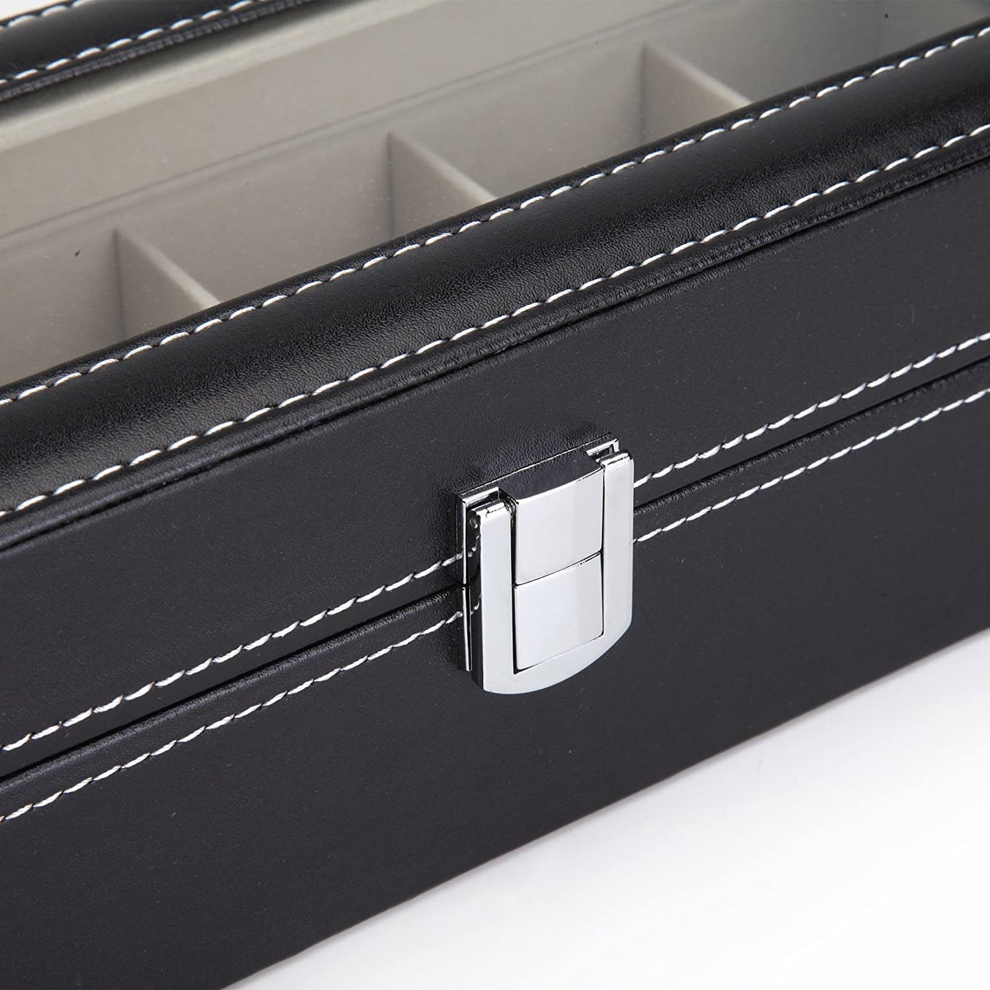 black-pu-leather-watch-organizer-display-storage-box-cases-for-men-women-6-slots at www.mallsonline.com.au