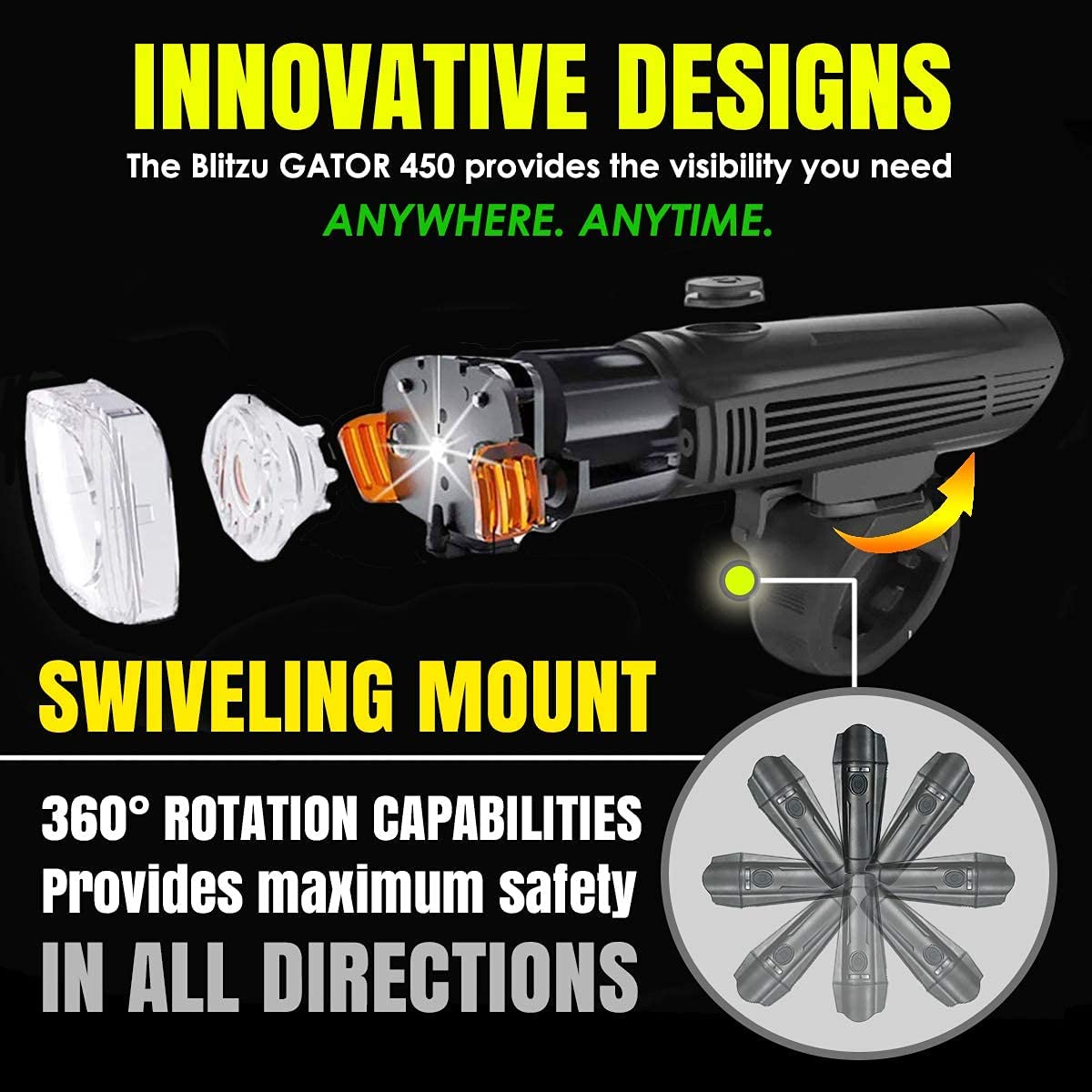 waterproof-rechargeable-led-bike-lights-set-2000mah-lithium-battery-ipx4-2-usb-cables www.mallsonline.com.au