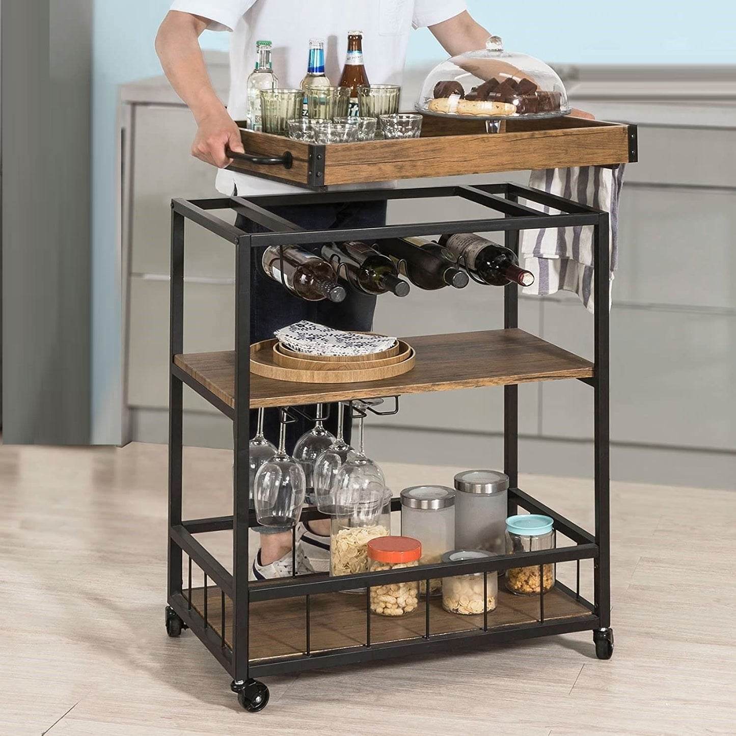 industrial-vintage-style-wood-metal-3-tiers-kitchen-serving-trolley-with-wine-rack-brown