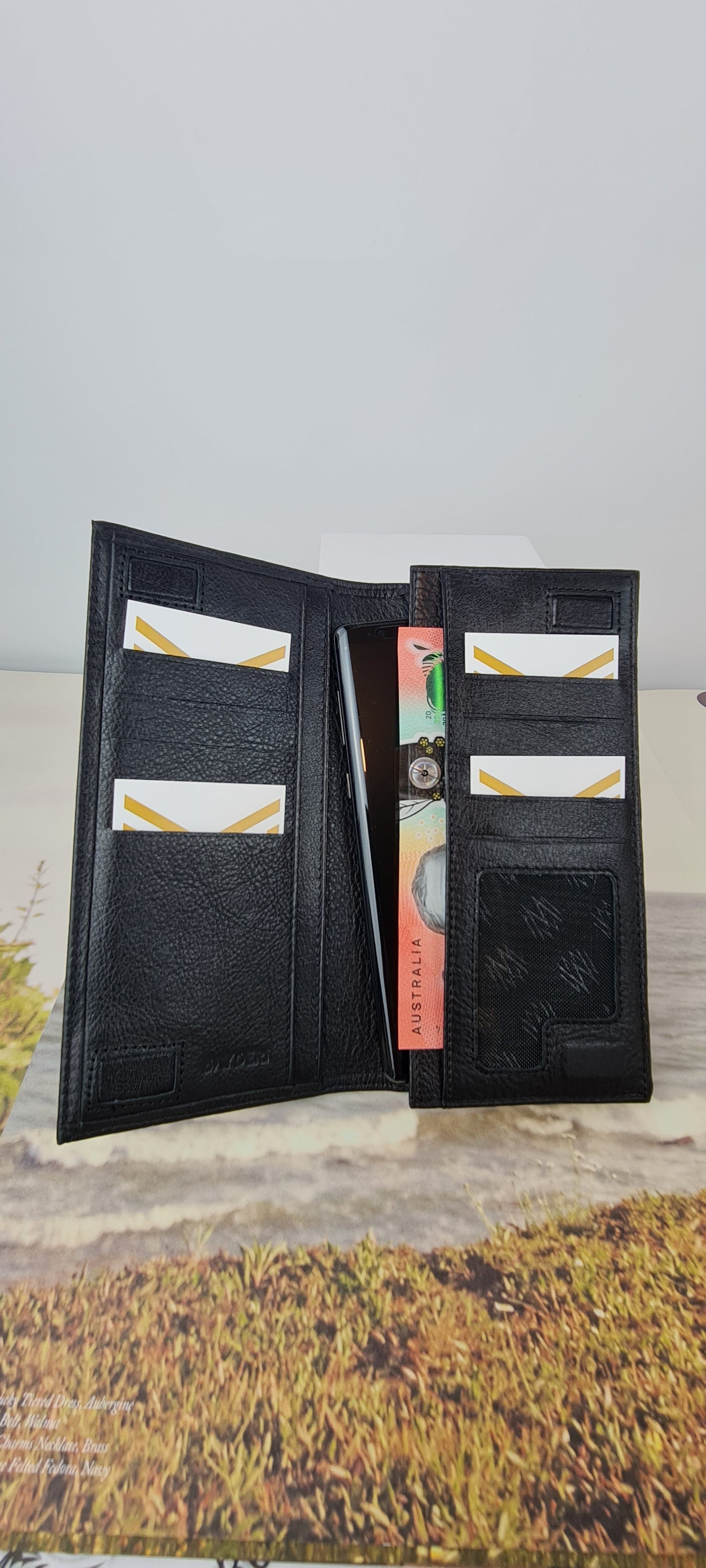 leather-phone-wallet-black at www.mallsonline.com.au