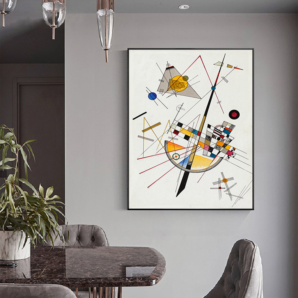 50cmx70cm-delicate-tension-by-wassily-kandinsky-black-frame-canvas-wall-art at www.mallsonline.com.au