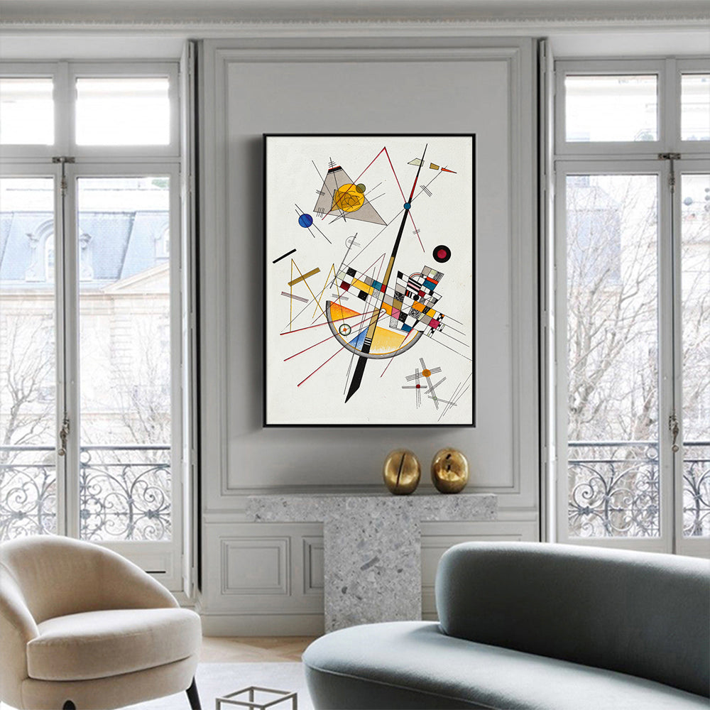 50cmx70cm-delicate-tension-by-wassily-kandinsky-black-frame-canvas-wall-art at www.mallsonline.com.au