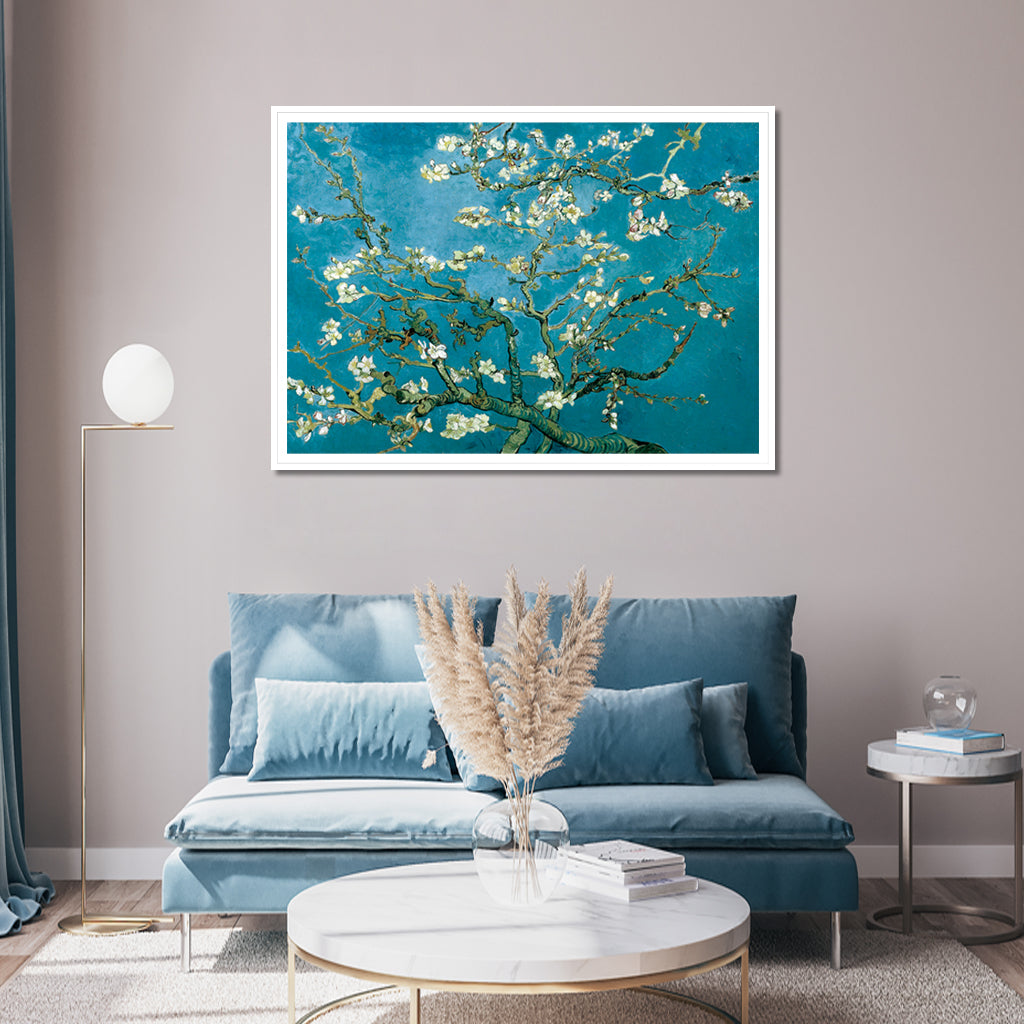 60cmx90cm-van-gogh-almond-blossom-white-frame-canvas-wall-art www.mallsonline.com.au