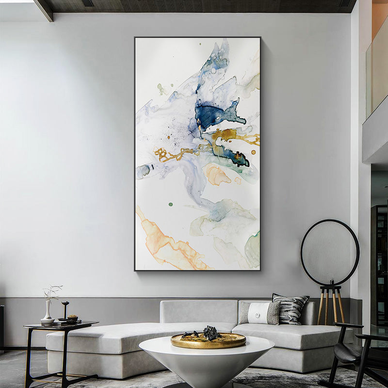 40cmx80cm-abstract-watercolour-style-black-frame-canvas-wall-art