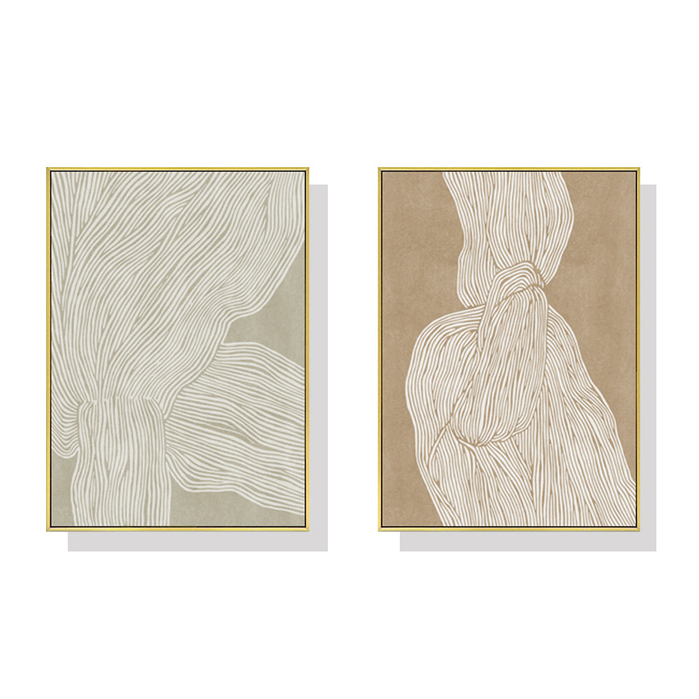 40cmx60cm-abstract-line-2-sets-gold-frame-canvas-wall-art