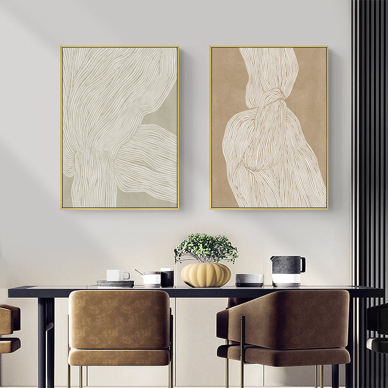 40cmx60cm-abstract-line-2-sets-gold-frame-canvas-wall-art