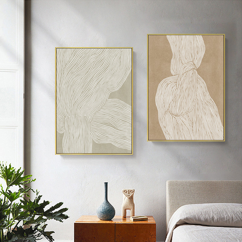 40cmx60cm-abstract-line-2-sets-gold-frame-canvas-wall-art