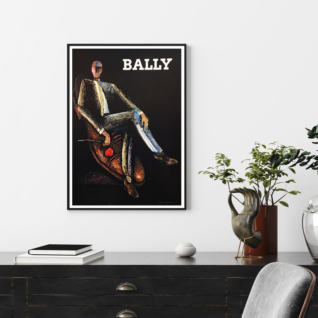 40cmx60cm-bally-man-woman-2-sets-black-frame-canvas-wall-art