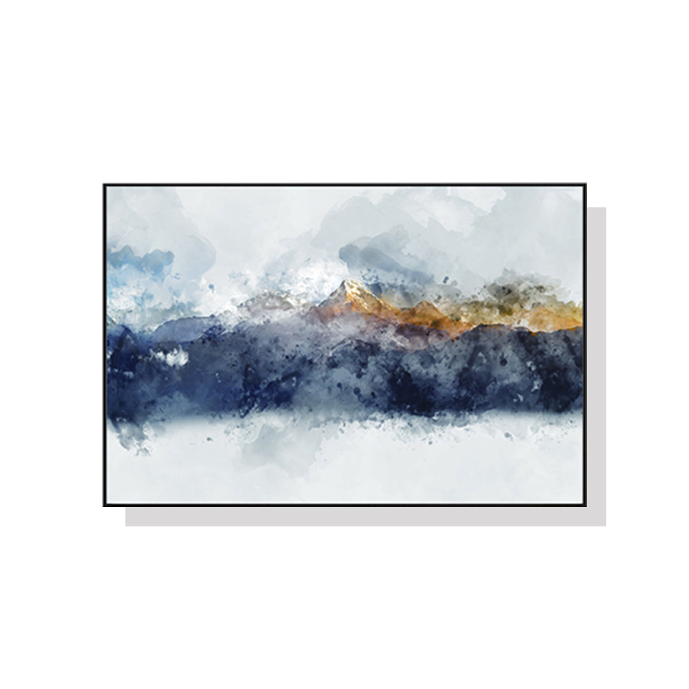 50cmx70cm-abstract-sunlight-mountains-black-frame-canvas-wall-art at www.mallsonline.com.au