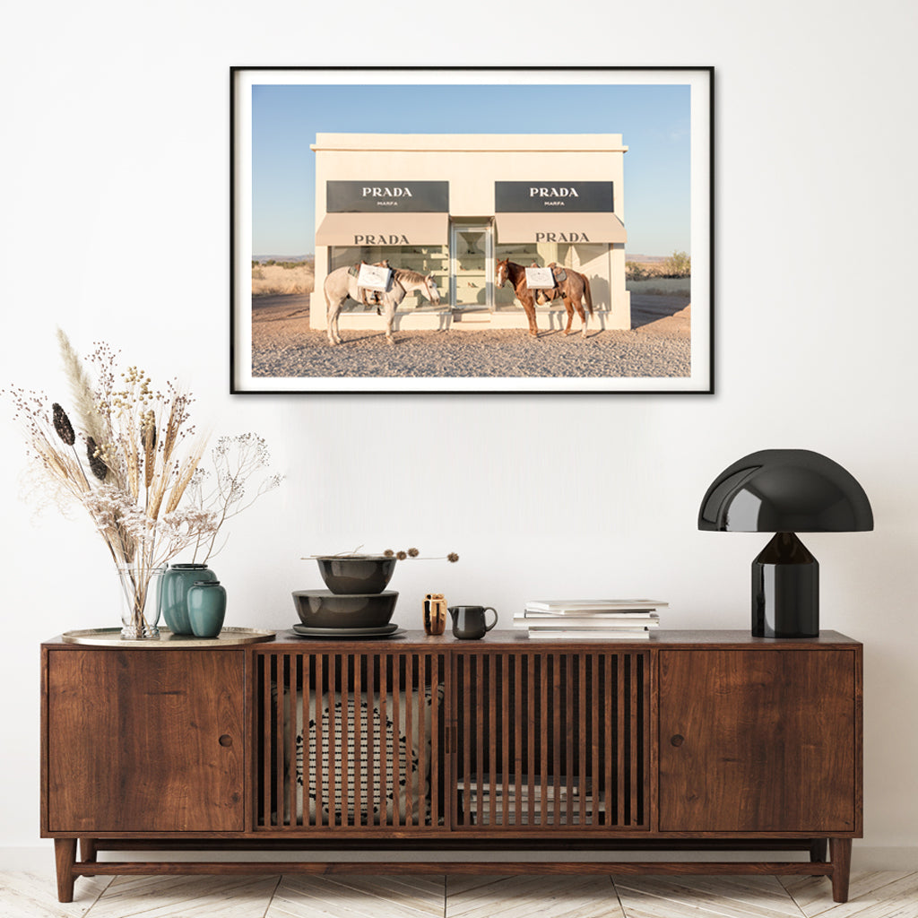 70cmx100cm-horses-fashion-black-frame-canvas-wall-art www.mallsonline.com.au