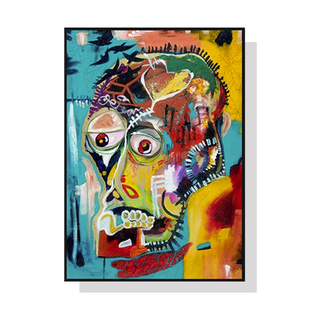 50cmx70cm-pop-art-head-black-frame-canvas-wall-art at www.mallsonline.com.au