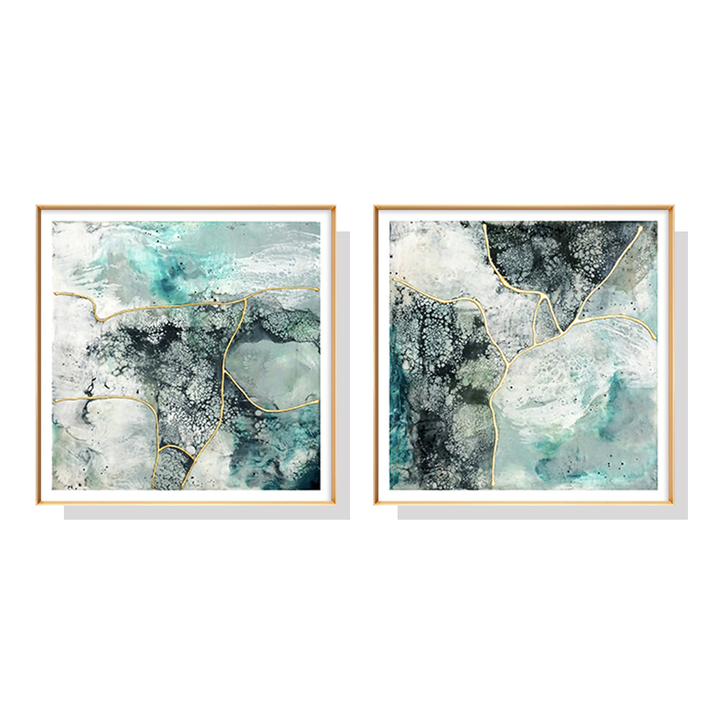 60cmx60cm-marbled-green-2-sets-gold-frame-canvas-wall-art at www.mallsonline.com.au