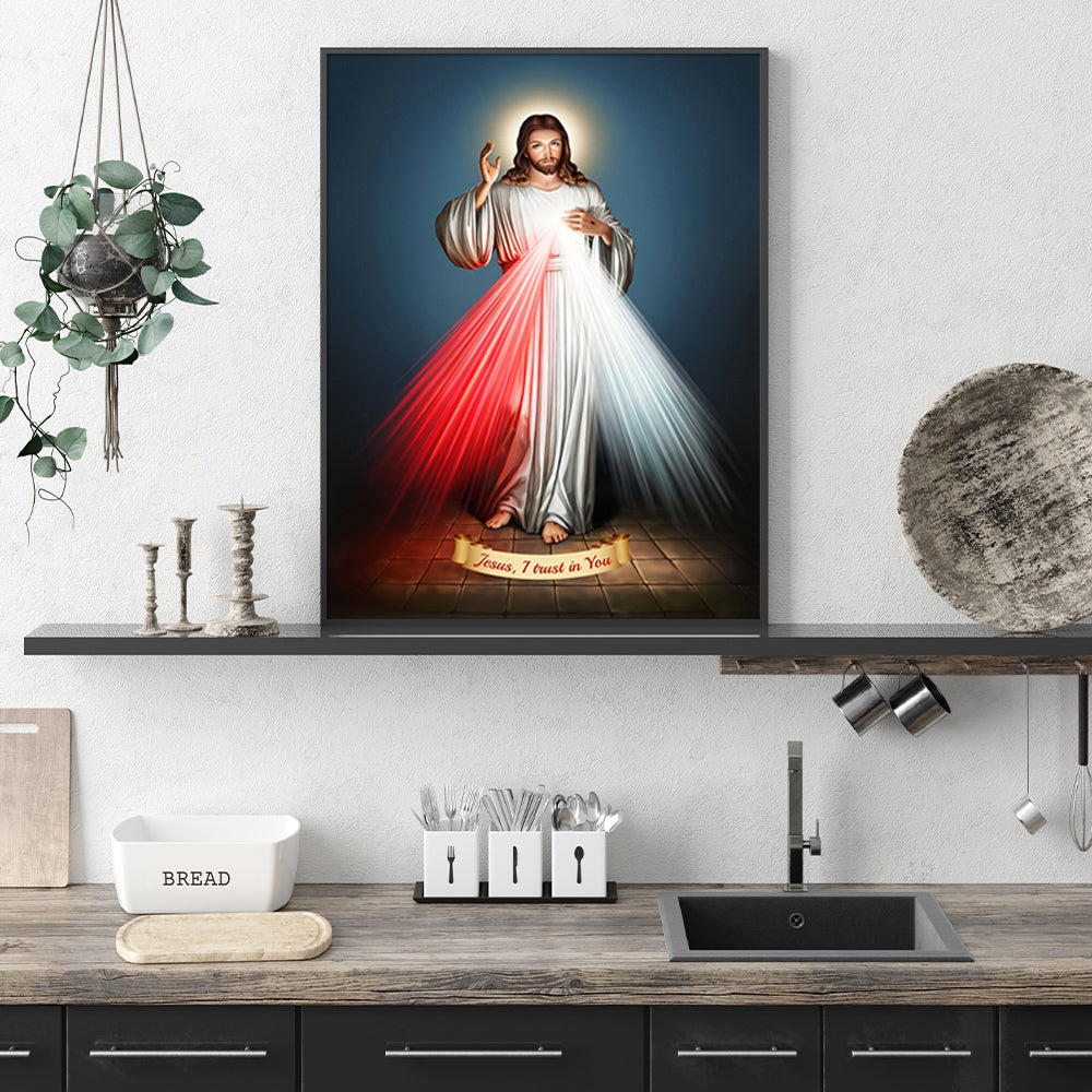 60cmx90cm-jesus-divine-mercy-i-trust-in-you-black-frame-canvas-wall-art at www.mallsonline.com.au