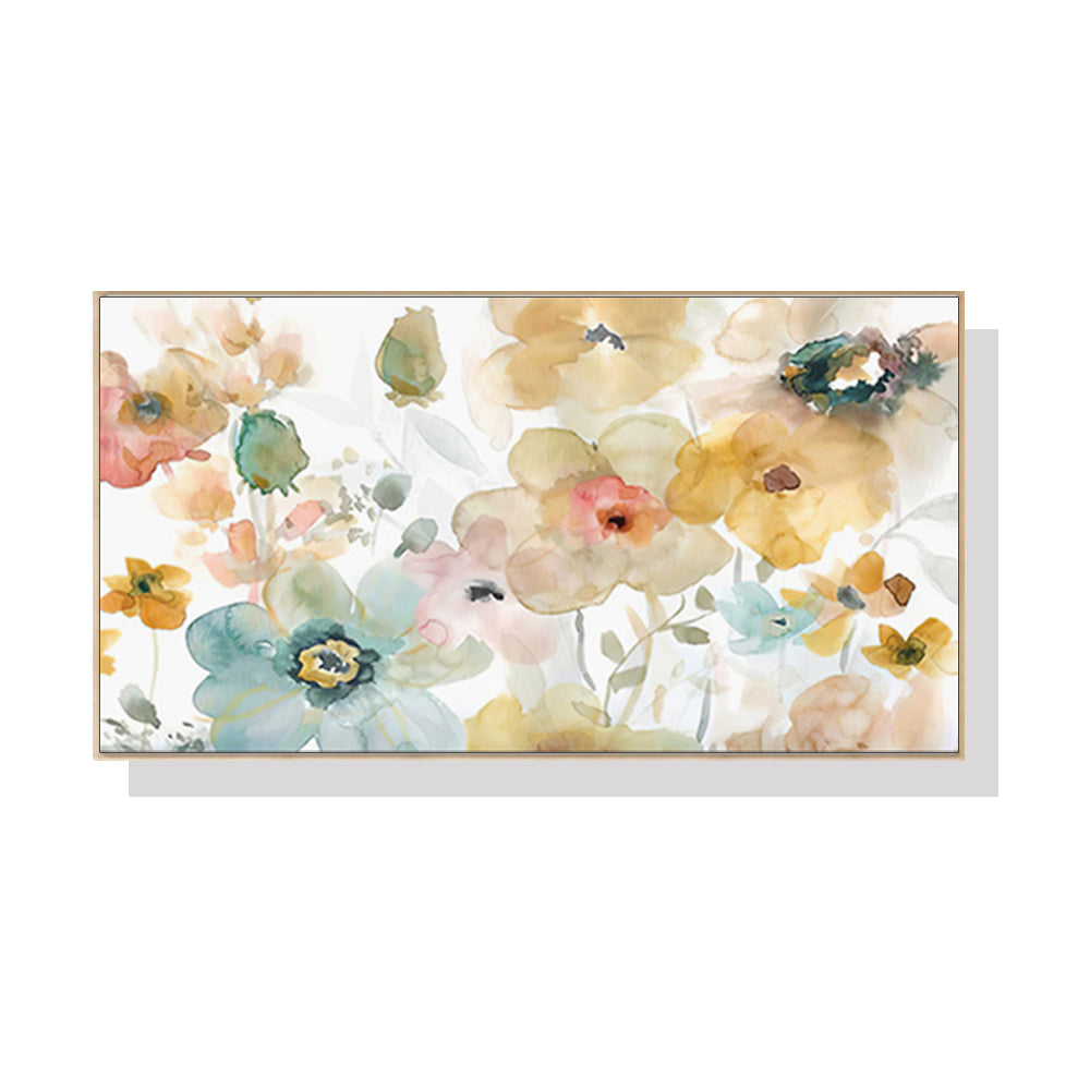 60cmx120cm-floral-watercolor-style-wood-frame-canvas-wall-art www.mallsonline.com.au