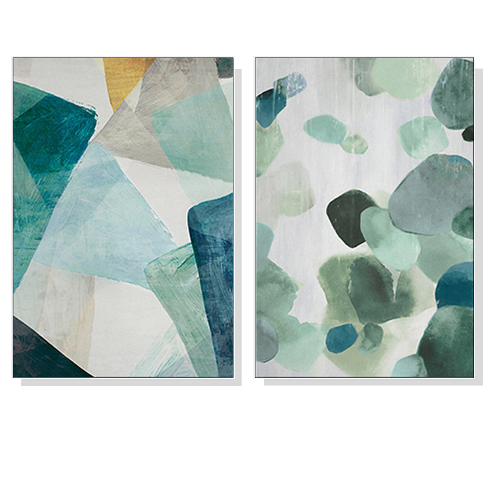 40cmx60cm-green-marble-2-sets-white-frame-canvas-wall-art