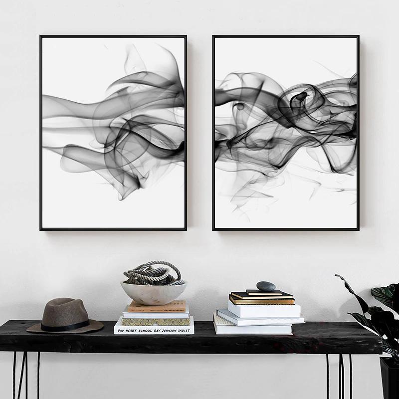 40cmx60cm-stylish-abstract-black-2-sets-black-frame-canvas-wall-art