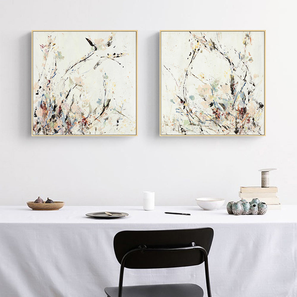 60cmx60cm-afternoon-walk-2-sets-gold-frame-canvas-wall-art at www.mallsonline.com.au