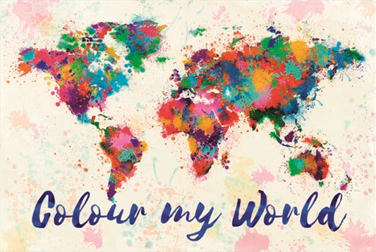 Colour My World - Poster Map
