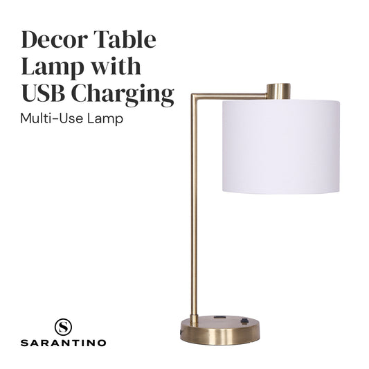 sarantino-metal-task-lamp-with-usb-charging-port-antique-brass-finish at www.mallsonline.com.au