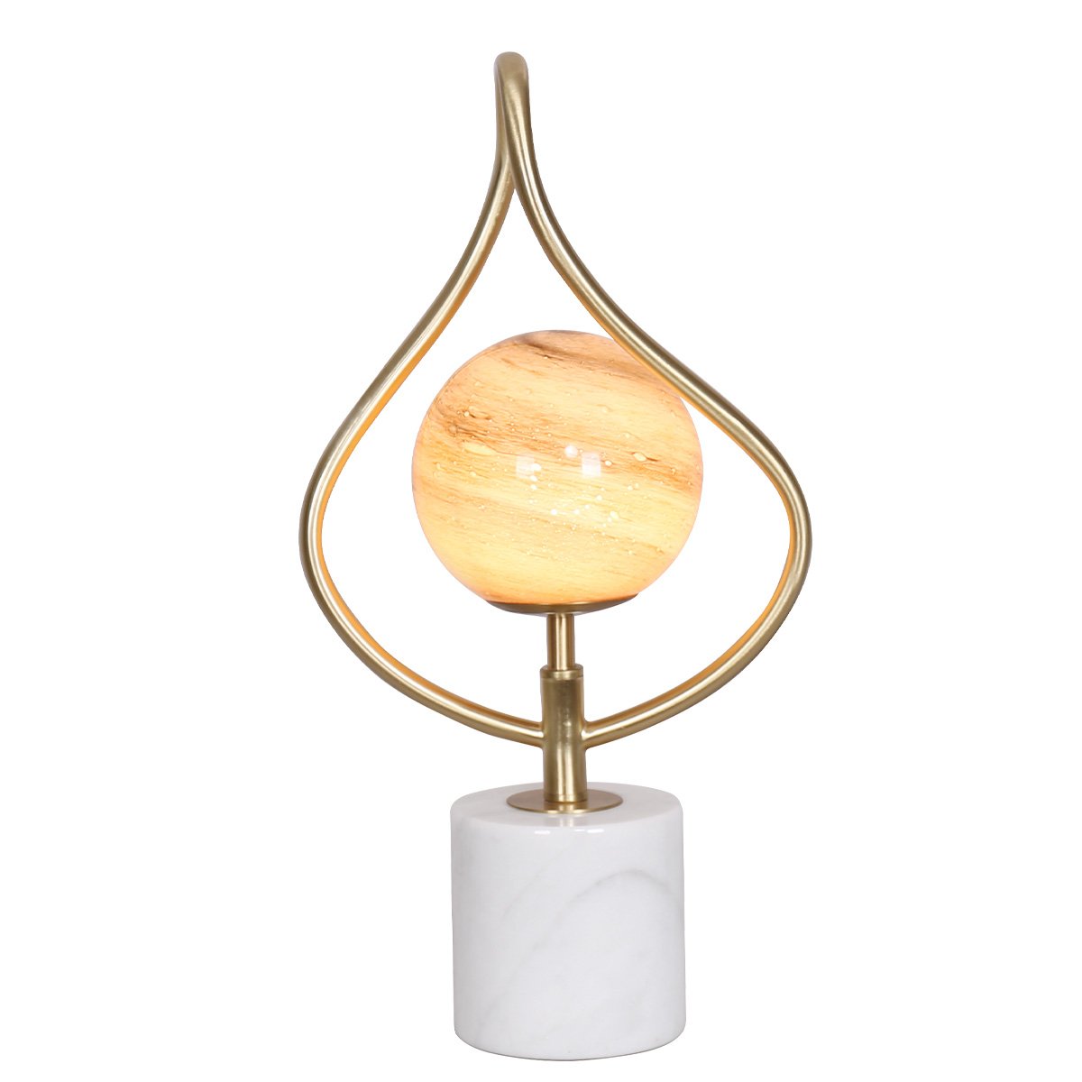 sarantino-sculptural-orange-glass-table-lamp-with-white-marble-base-1 www.mallsonline.com.au