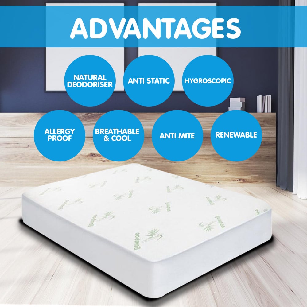 laura-hill-bamboo-mattress-protector-single at www.mallsonline.com.au