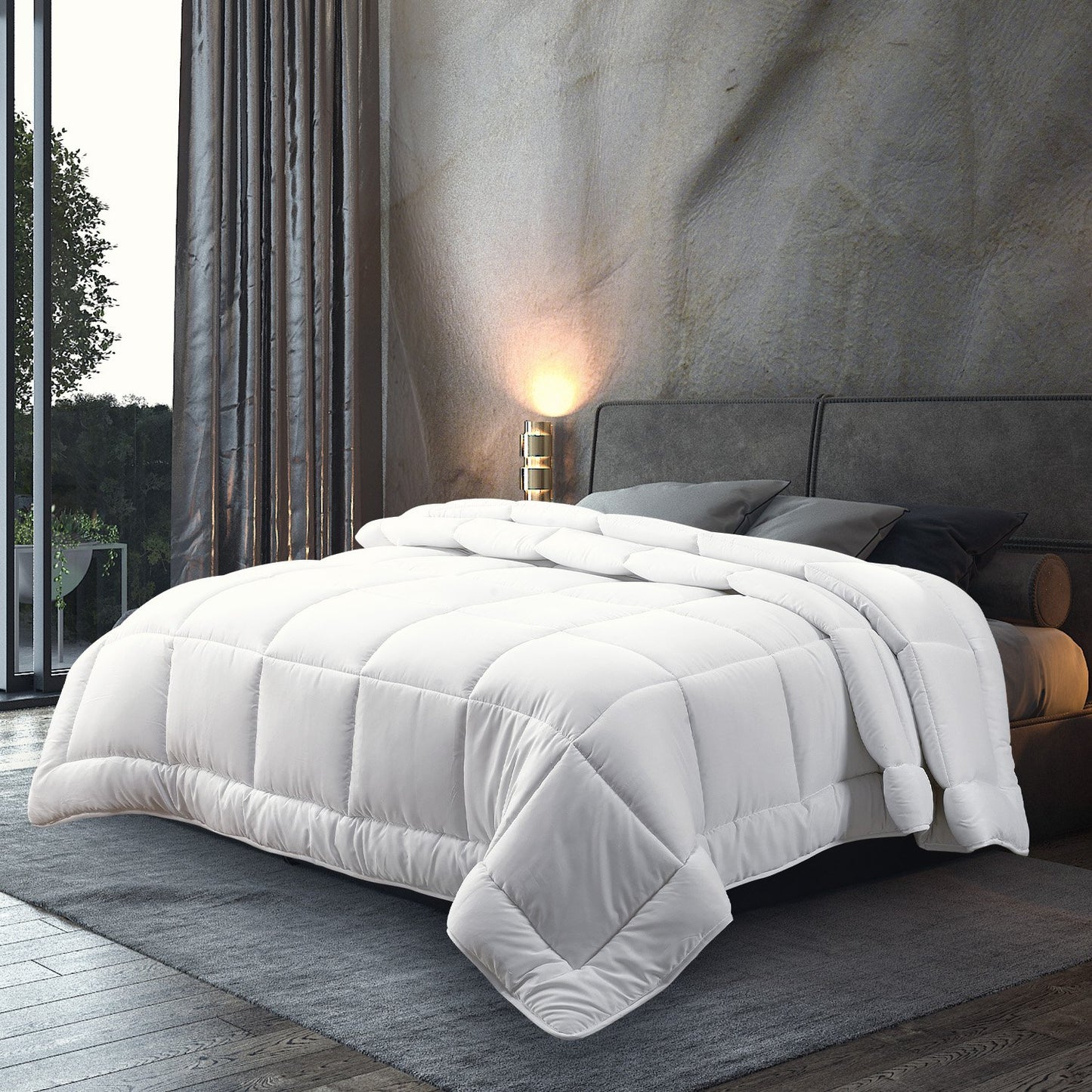 laura-hill-500gsm-duck-down-feather-quilt-comforter-doona-super-king at www.mallsonline.com.au