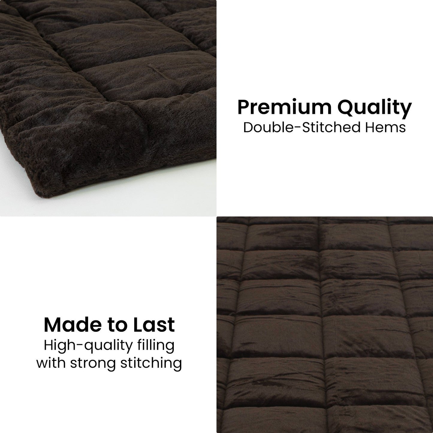 Laura Hill 500GSM Faux Mink Quilt Comforter - Super King