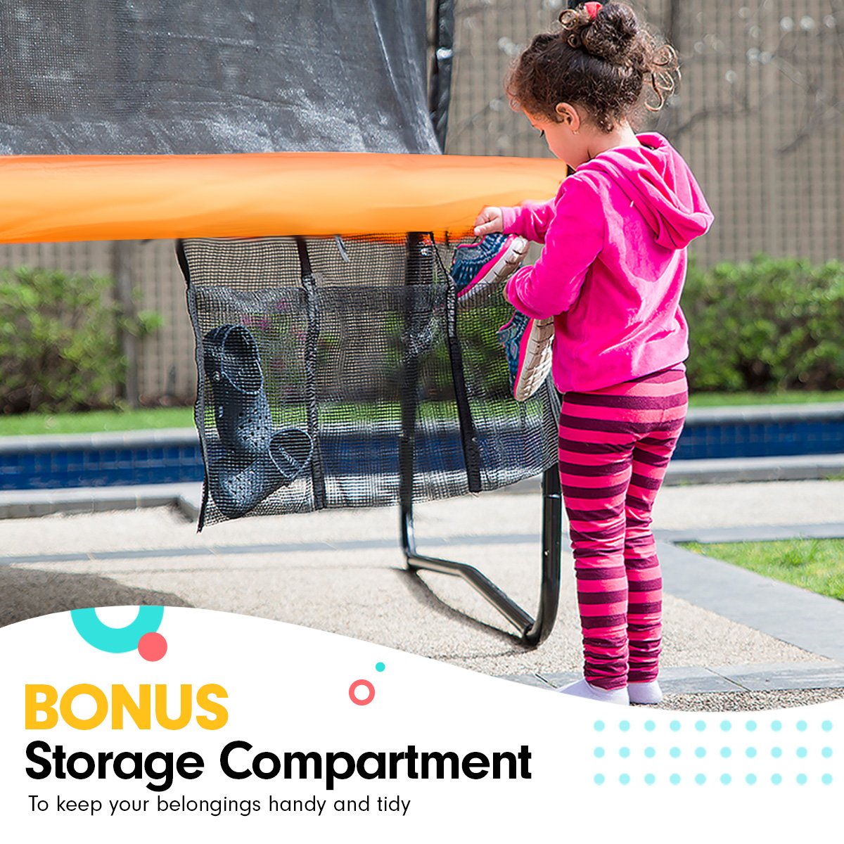 kahuna-classic-6ft-outdoor-round-orange-trampoline-safety-enclosure-and-basketball-hoop-set