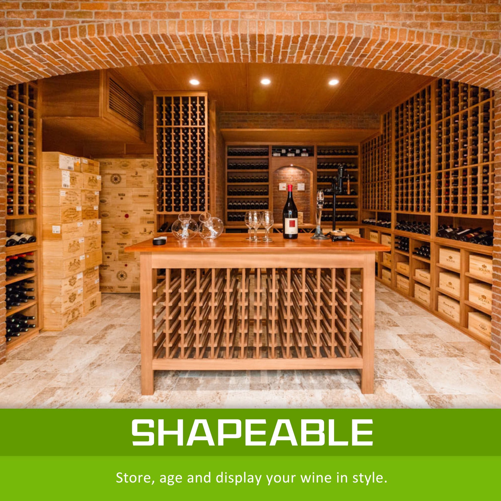 la-bella-12-bottle-timber-wine-rack-storage-cellar-organiser www.mallsonline.com.au