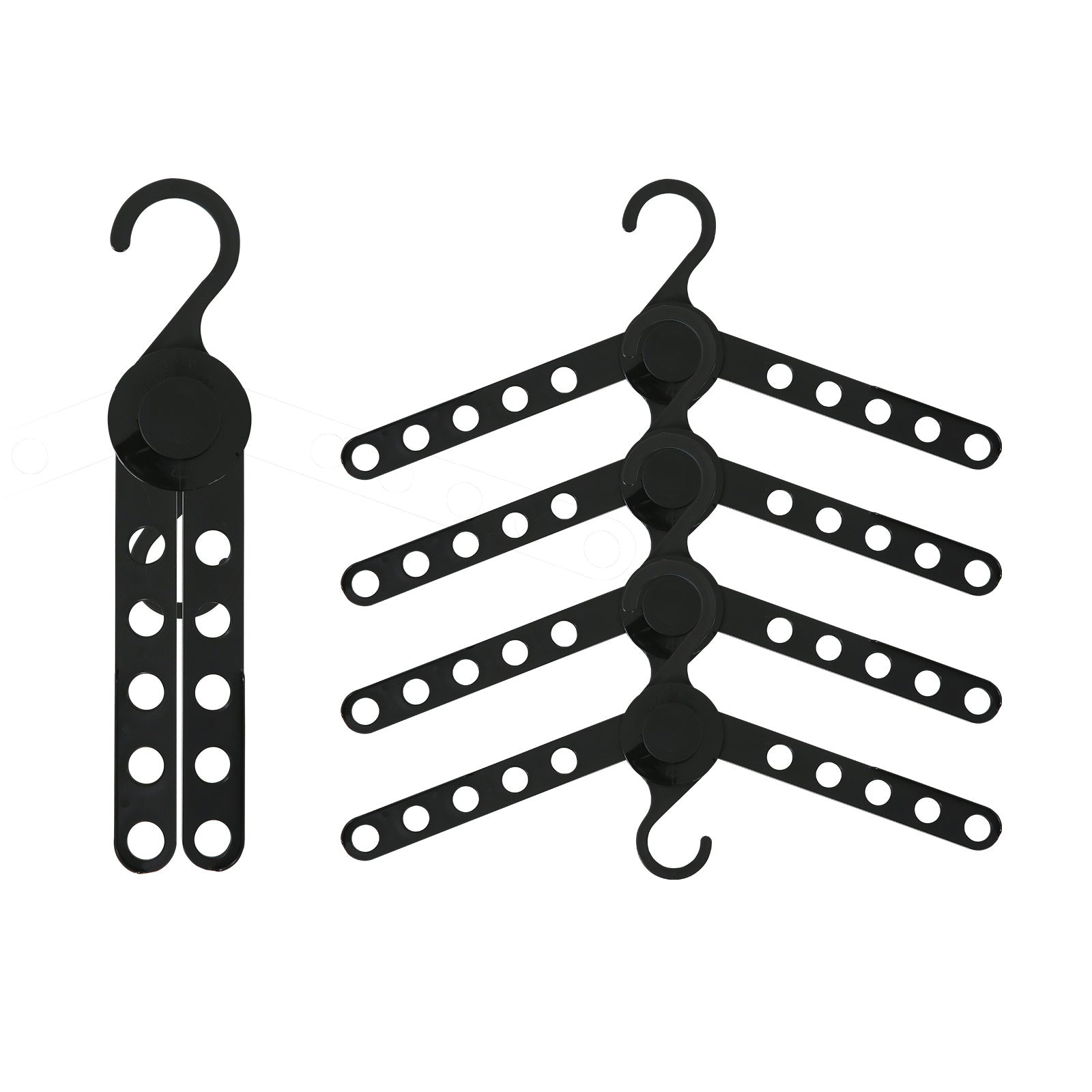 wing-50-set-black-plus-hanger-multiple-clothes-rack-organizer-foldable www.mallsonline.com.au