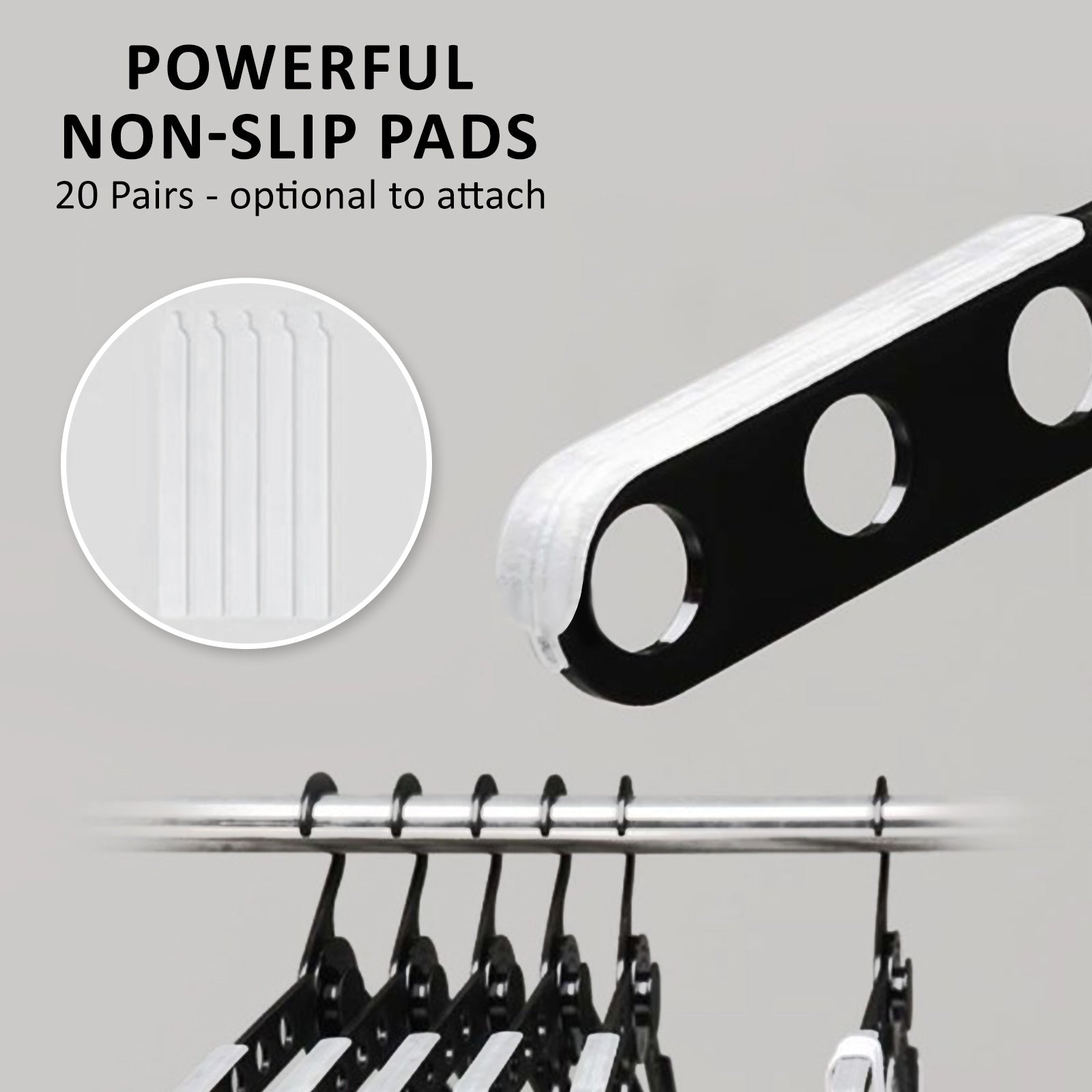 wing-50-set-black-plus-hanger-multiple-clothes-rack-organizer-foldable www.mallsonline.com.au