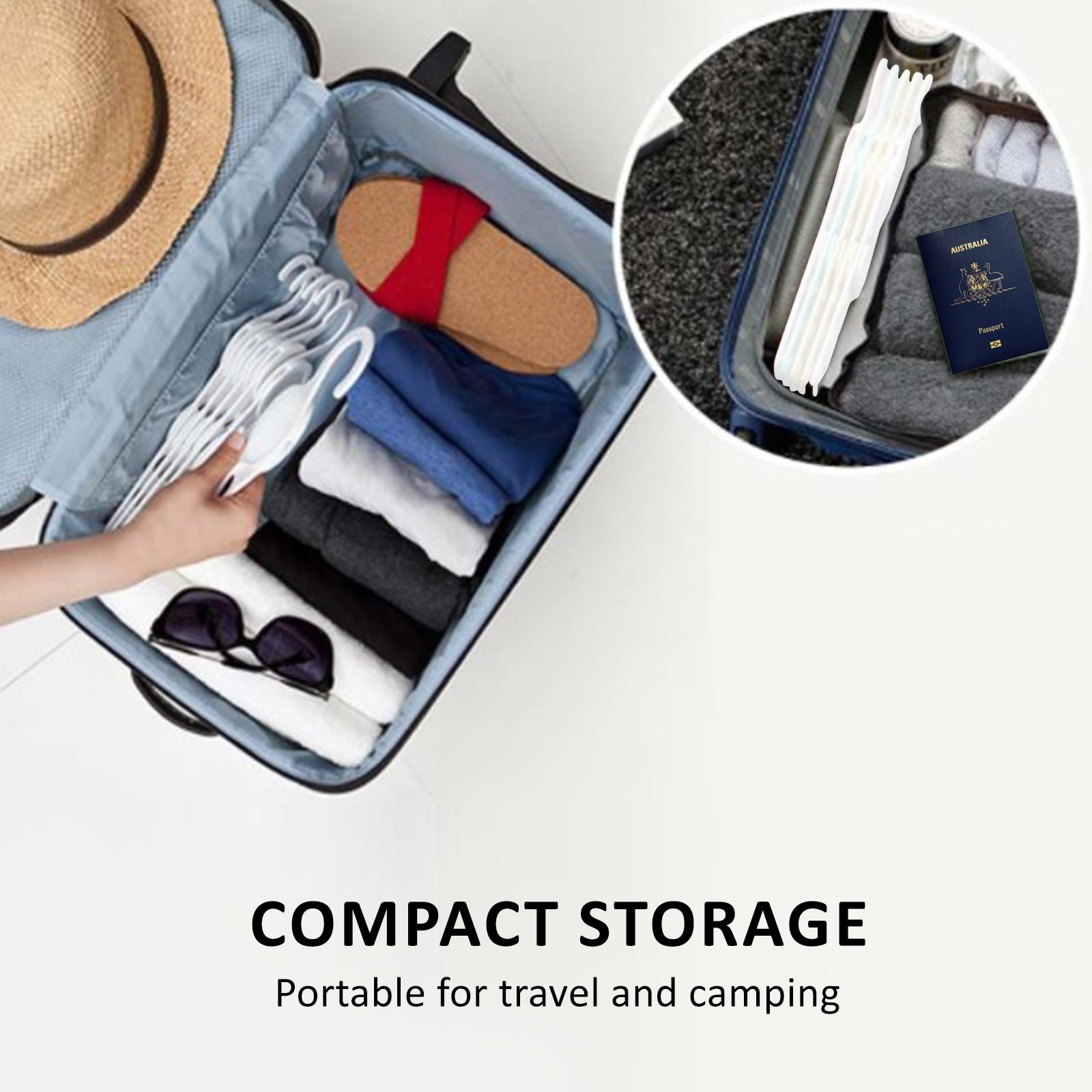 wing-50-set-white-plus-hanger-multiple-clothes-rack-organizer-foldable www.mallsonline.com.au